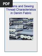 Seams and Sewing Thread Characteristics in Denim Fabric