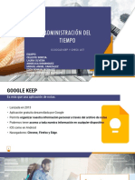 ADMINISTRACION DEL TIEMPO CHECK LIST GOOGLE KEEP