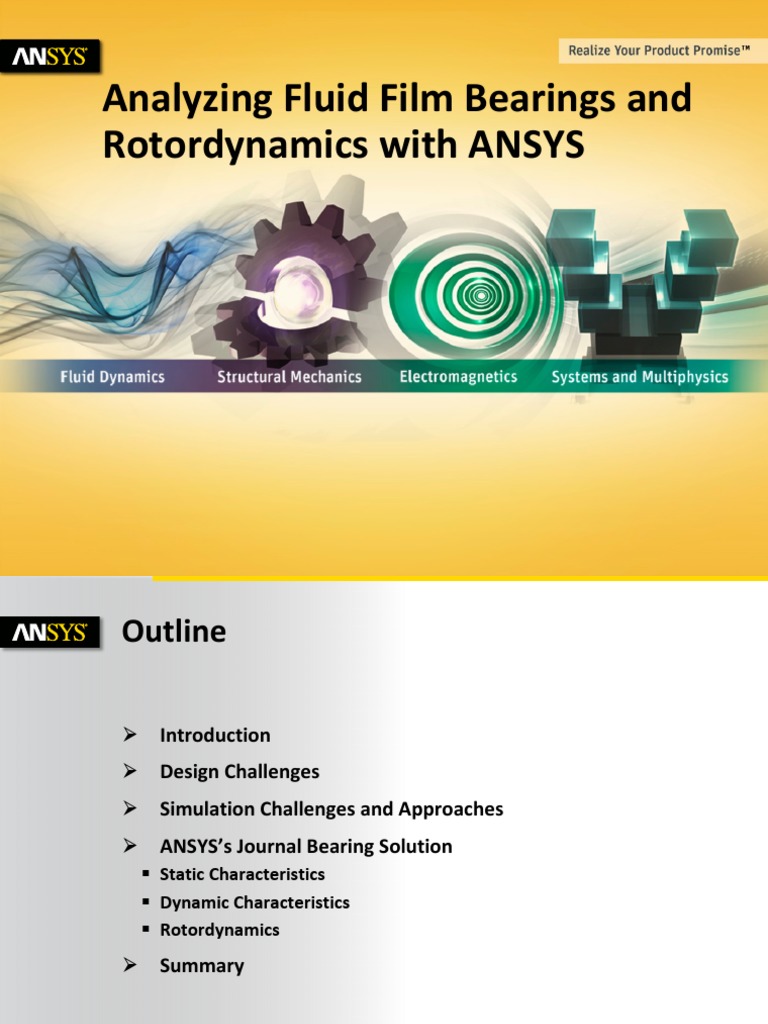 Analyzing Fluid Film Bearings and Rotordynamics With ANSYS