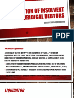 Liquidation of Insolvent Juridical Debtors