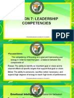 Lecture 7 - Leadership Competencies