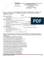 Progress Test No. 4, G10, 20 - Final