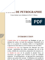 Cours de Pétrographie 2019 Powerpoint