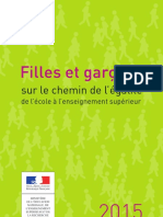 Filles Et Garçons Sur Le Chemin de L'égalité, de L'école À L'enseignement Supérieur