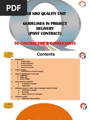 NRO QUALITY GUIDELINES_to CONTRACTOR & CONSULTANTS