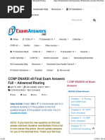 CCNP ENARSI v8 Final Exam Answers Full - Advanced Routing