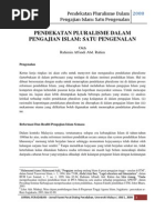 Download Pendekatan PluralisMe Dalam Pengajian Islam by Muhammad Al-Aziz SN55878486 doc pdf