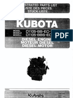 97898-52191 Kubota D1105 eng parts