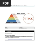 Cyber Threat Hunting On Windows