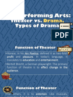 Drama vs. Theater