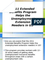 2011 Extended Benefits Program Helps the Unemployment Extension Needers in US