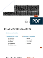 Pharmacodyn Amics: Name: B.Senthil Kumar Reg No: 20Btbt043 Subject: Biochemistry