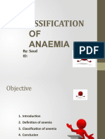 Classification of Anaemia