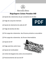 Regulagens e ajustes da caixa de câmbio Mercedes-Benz