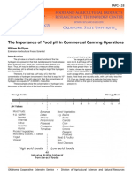 The Importance of Food PH in Commercial Canning Operations: William Mcglynn