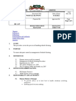 Document: Document Title: Date of Issue Issue /rev. No. Ref. No: Prepared By: Approved by