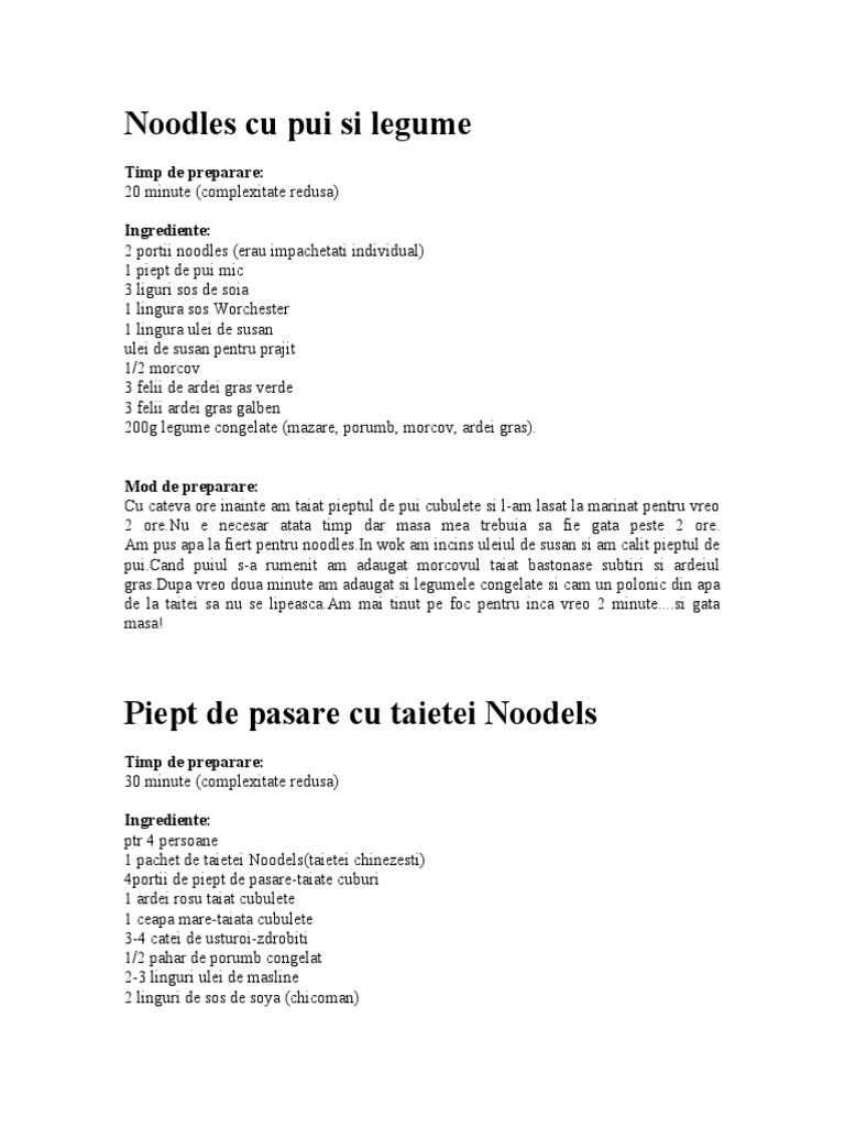 NOODLES | PDF
