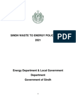 Sindh Waste To Energy Policy (Swep) 2021