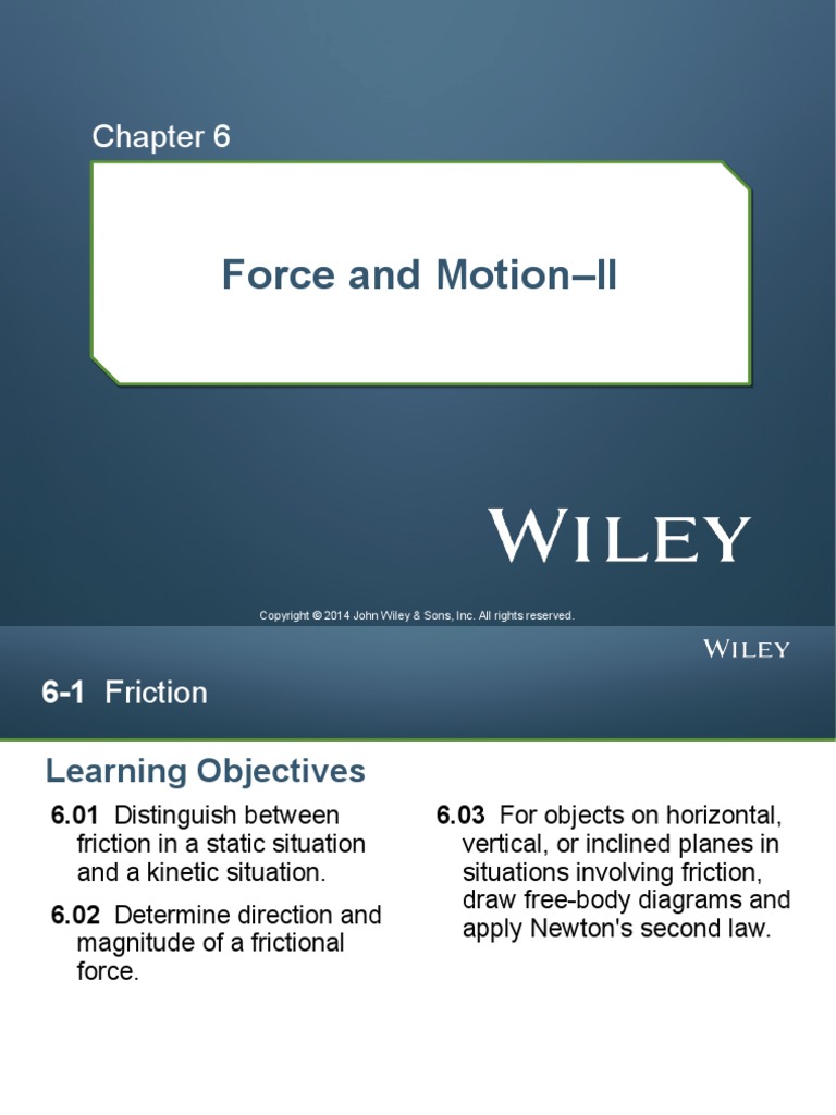 ch06 Force and Motion 2 | PDF | Friction | Force