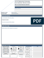 Detailed Maintenance Report N 001