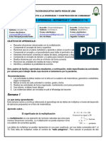 Guía de Aprendizaje de Matemáticas 3° - Periodo 3 Y 4