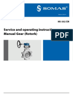 Service and Operating Instruction Manual Gear (Rotork) : Mi-502 EN