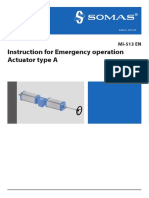 Instruction For Emergency Operation Actuator Type A: Mi-513 EN