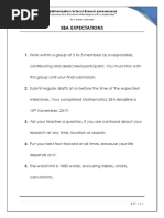 Csec Math Sba Guidelines | PDF | Mean | Chart