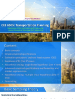 CEE 6505: Transportation Planning: Week 04: Trip Generation (Regression Models)
