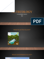 Autecology: By: Jose Andre Ieuan R. Capulong Iv Topic 6 G07 E