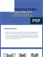 Wetted Pattern: in Furrow Irrigation