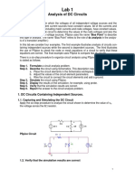 Analysis of DC Circuits Using PSpice