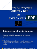 Effects On Textile Industry Due To Power Shortage