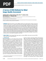 A Survey of DNN Methods For Blind Image Quality Assessment