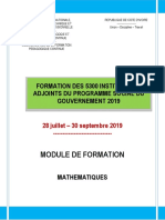 Module Maths - IA Contractuels 2019