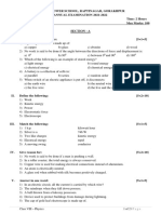 Little Flower School Annual Exam Physics