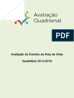 Avaliação de Eventos da Área de Artes-CAPES (2013-2016)