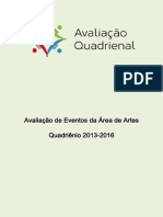 Avaliação de Eventos Da Área de Artes-CAPES (2013-2016)