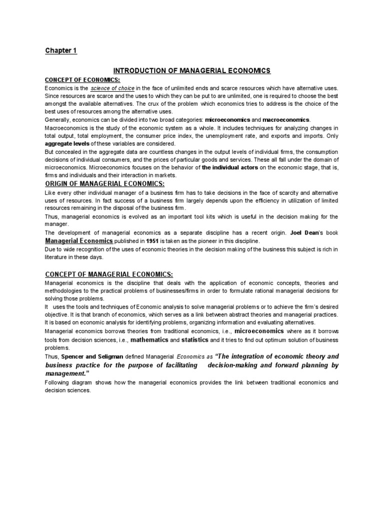 Introduction of Managerial Economics | PDF | Economics | Microeconomics
