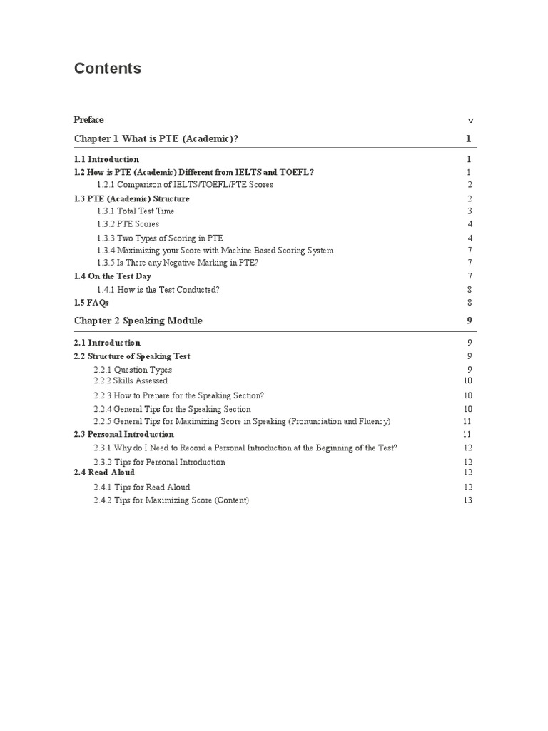 PTE Academic Test Overview and Tips | PDF | International English ...