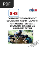 Community Engagement, Solidarity and Citizenship: First Quarter - Module 1