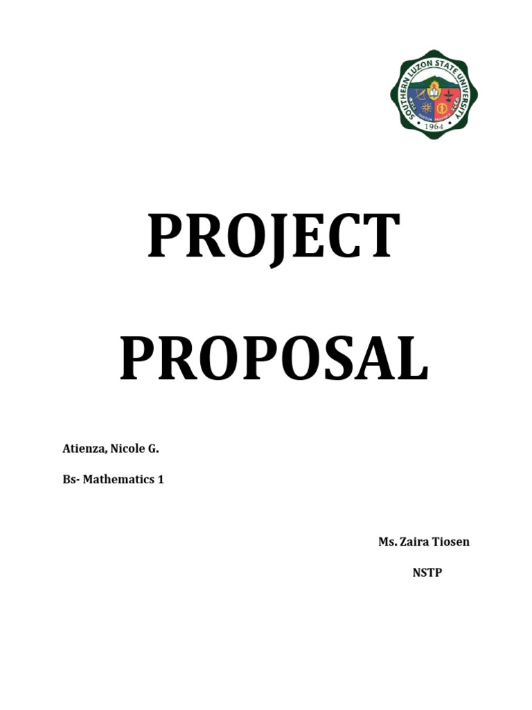 Atienza, Nicole G. (BS - MATH 1-Project Proposal) | PDF | Education ...