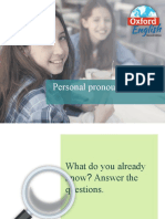 Personal Pronouns: © Oxford University Press