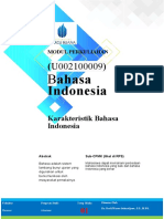 Modul 1 Karakteristik Bahasa Indonesia