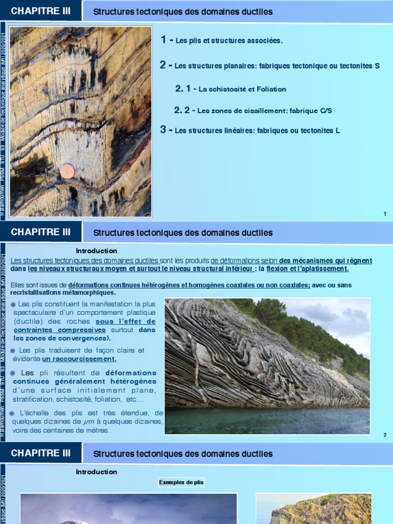 Chapitre III A | PDF | Géologie | Géologie structurale