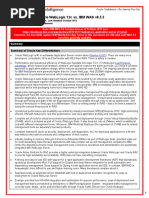 Compete Guide: Oracle Weblogic 12C vs. Ibm Was V8.5.5: Summary of Oracle Key Differentiators