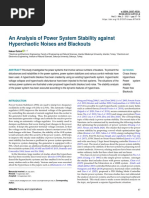 An Analysis of Power System Stability