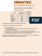 Ejemplo Uso Hoja Excel Calculo Suelo Radiante