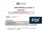 Solución parcial ecuaciones diferenciales