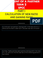 Calculation of New Ratio and Gaining Ratio: Sunil Panda Commerce Classes